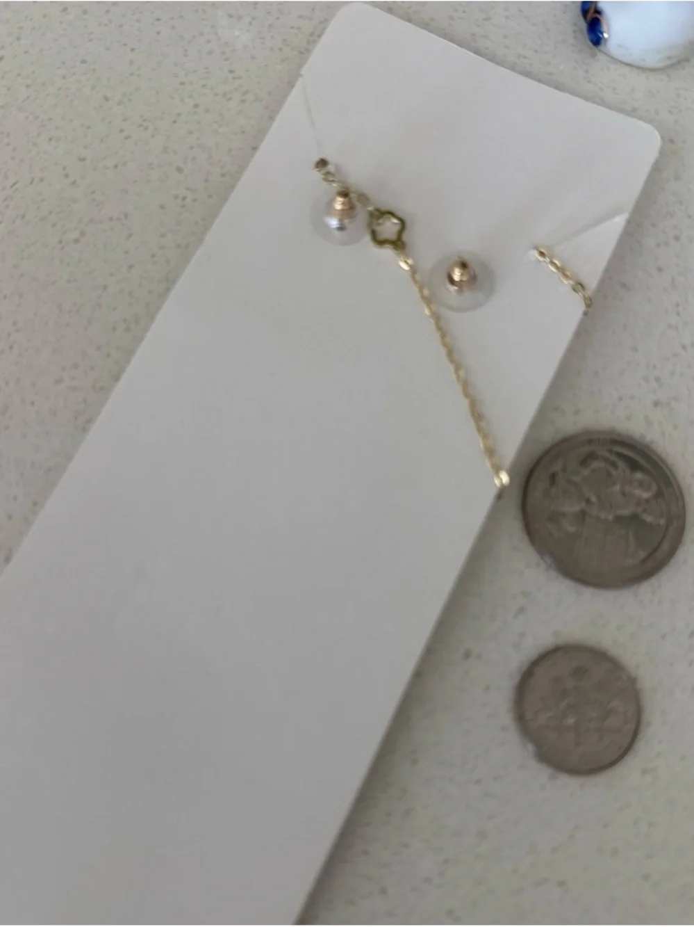 Fashion Jewelry Gold Floral Outline Necklace with Matching Studs